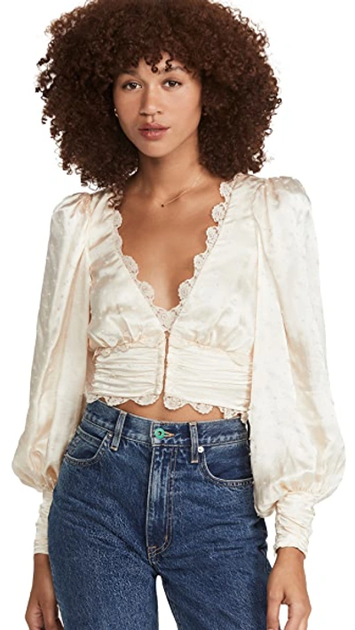 Shop For Love & Lemons Natalie Crop Top