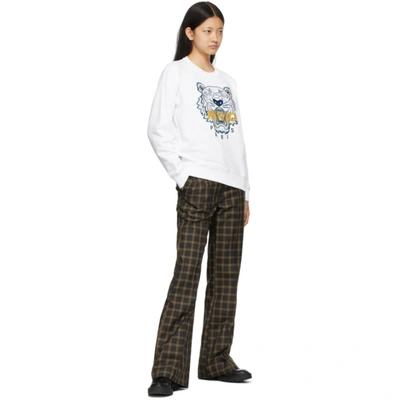 Shop Kenzo White Classic Tiger Sweatshirt In 01 White