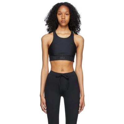 Shop Alo Yoga Black Airlift Fitness Sports Bra