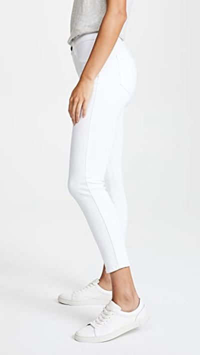Shop L Agence Margot High Rise Skinny Jeans Blanc