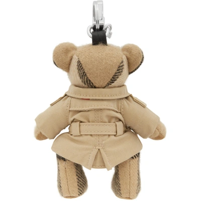 Burberry Beige Vintage Check Thomas Trench Keychain In Brown | ModeSens