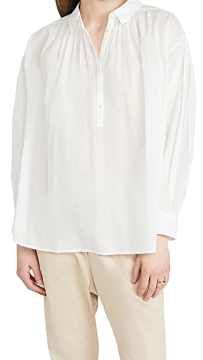 Shop Nili Lotan Miles Blouse Ivory