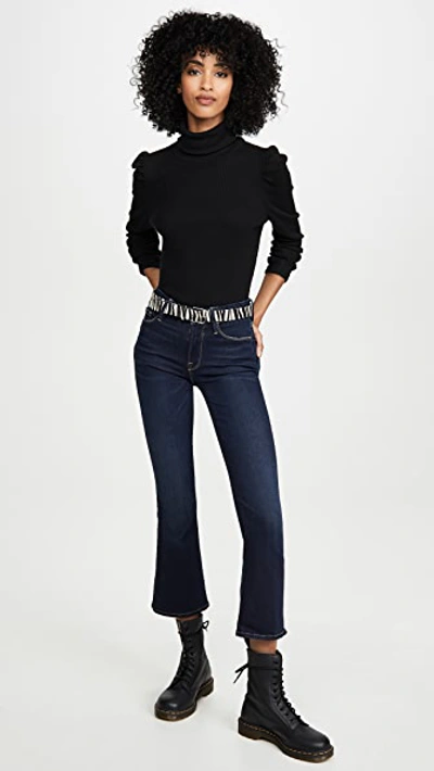 Shop Frame Le Crop Mini Boot Jeans In Cabana
