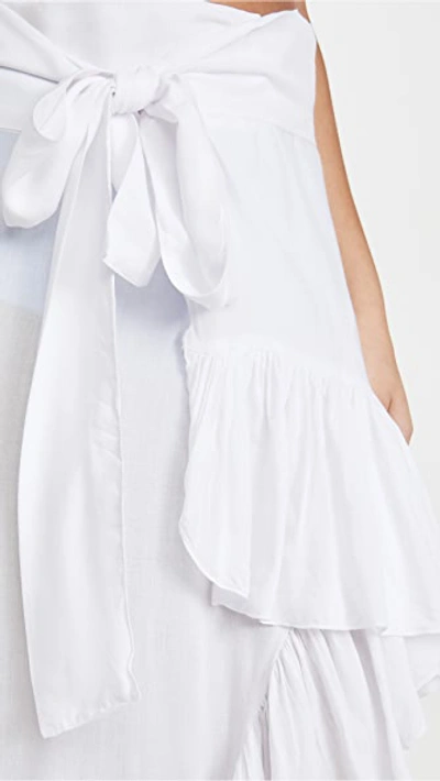 Shop Tiare Hawaii Tulip Wrap Skirt In White