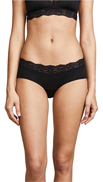 Shop Cosabella Ever Low Rise Hot Pants In Black
