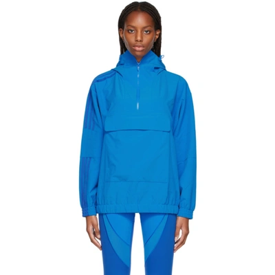 Shop Adidas X Ivy Park Blue Active Sport Jacket In Glory Blue