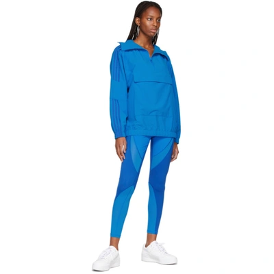 Shop Adidas X Ivy Park Blue Active Sport Jacket In Glory Blue
