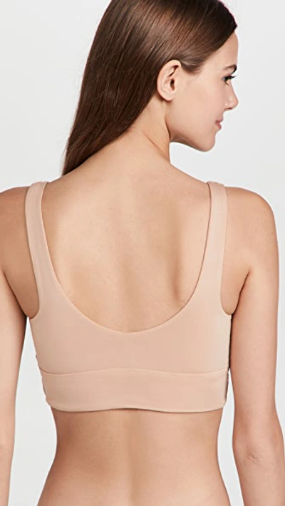 Commando Butter Comfy Racerback Bralette In True Nude In Beige