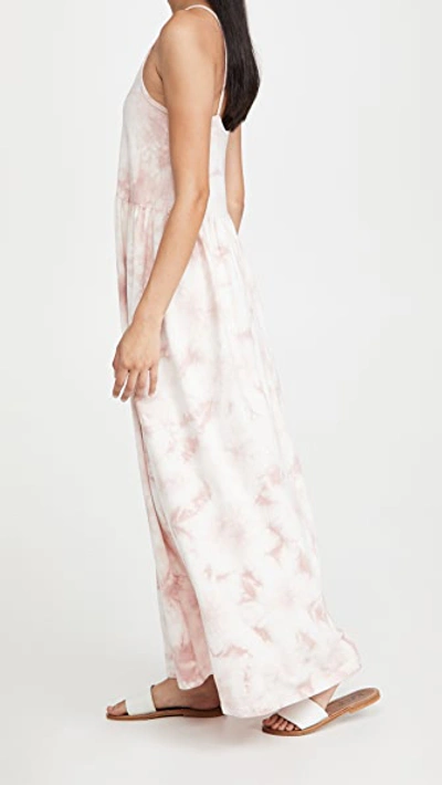 Shop Z Supply Hazy Cloud Print Dress In Pink Blossom