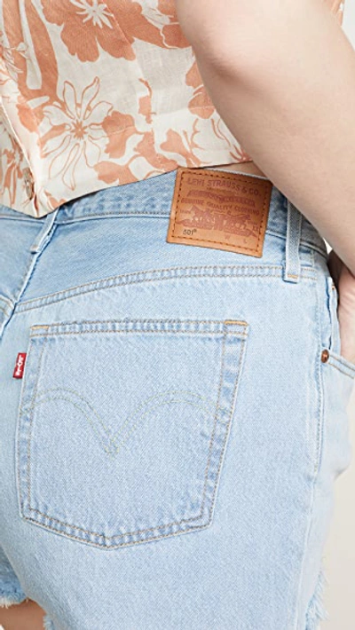 Levi's Super High Waist Shorts In Luxor Heat