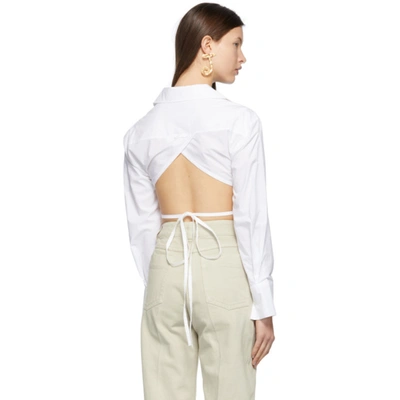 JACQUEMUS 白色 LA CHEMISE BACI 上装