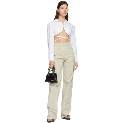 Shop Jacquemus White 'la Chemise Baci' Shirt