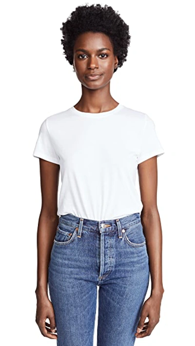 Vince Classic Short-sleeve T-shirt In Optic White