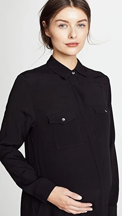 Hatch The Shirtdress In Black