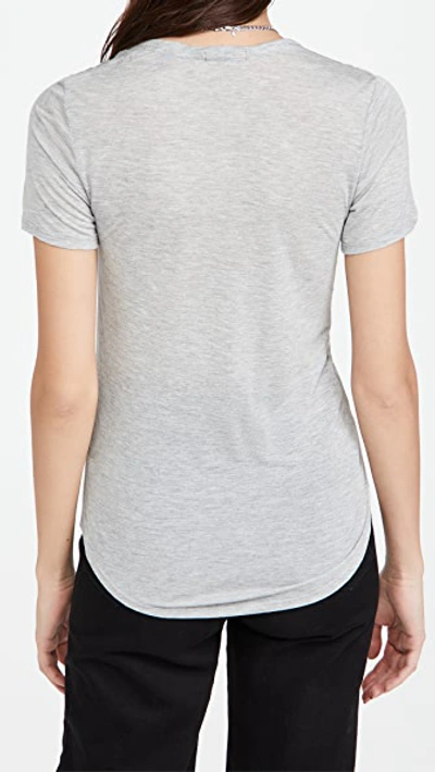 Shop Atm Anthony Thomas Melillo Modal Sweetheart Tee In Heather Grey