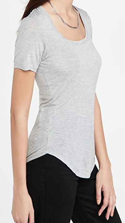 Shop Atm Anthony Thomas Melillo Modal Sweetheart Tee In Heather Grey