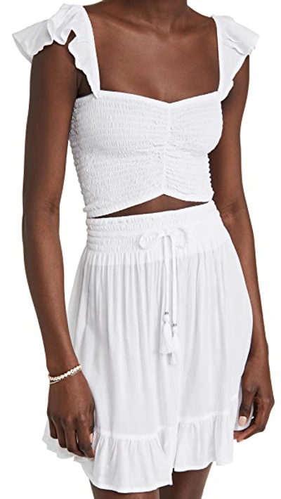 Shop Tiare Hawaii Hollie Top & Lily Skirt Set In White
