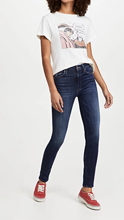Mother High Waisted Looker Ankle Fray Jean - Atterley In Teaming Up