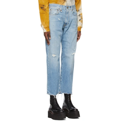 Shop R13 Blue Vintage Boyfriend Jeans In Holly