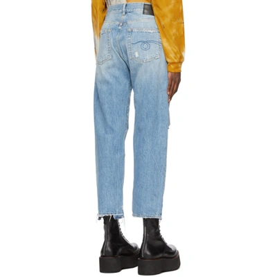 Shop R13 Blue Vintage Boyfriend Jeans In Holly