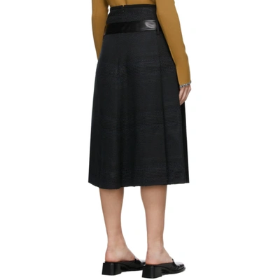 Shop Proenza Schouler Black Tweed A-line Skirt