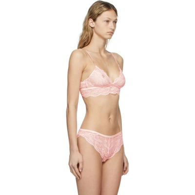 Shop Stella Mccartney Pink Clementine Bra In 691 Sherber