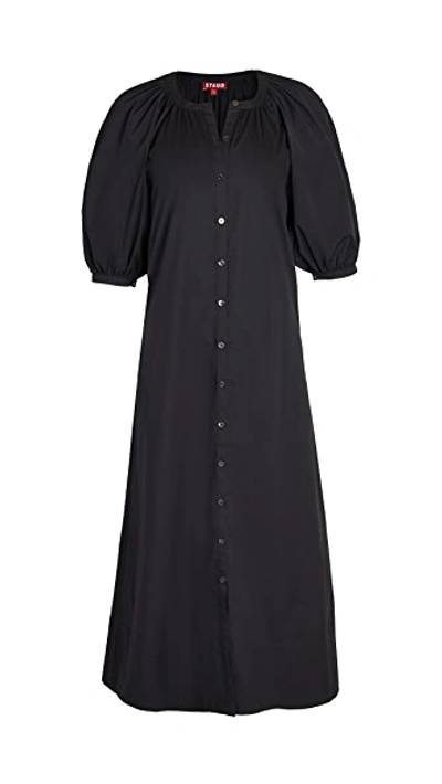 Shop Staud Vincent Dress Black