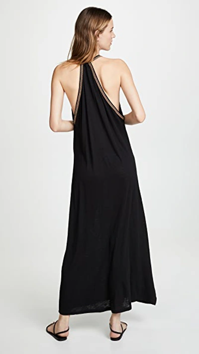 Pitusa Pima Maxi Sundress In Black In Black
