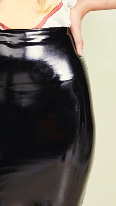 Shop Commando Perfect Patent Midi Skirt Black
