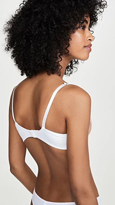 Skarlett Blue Entice Underwire Balconette Bra In White/nylon