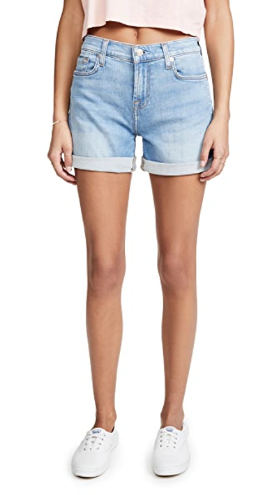 Shop 7 For All Mankind Mid Roll Shorts In Melrose