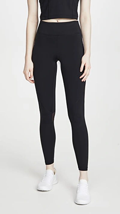 Shop Alala Captain Ankle Leggings In Black/liquid Black