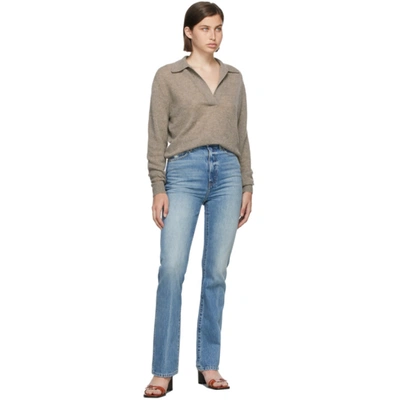 Shop Khaite Blue 'the Danielle' Jeans In 059 Boise