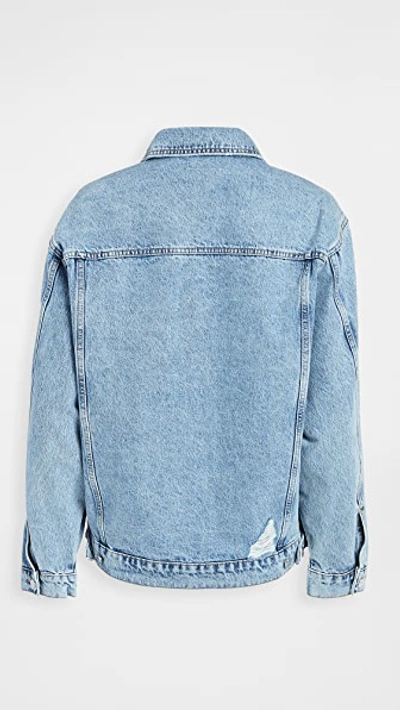 Anine Bing Rory Denim Jacket In Blue
