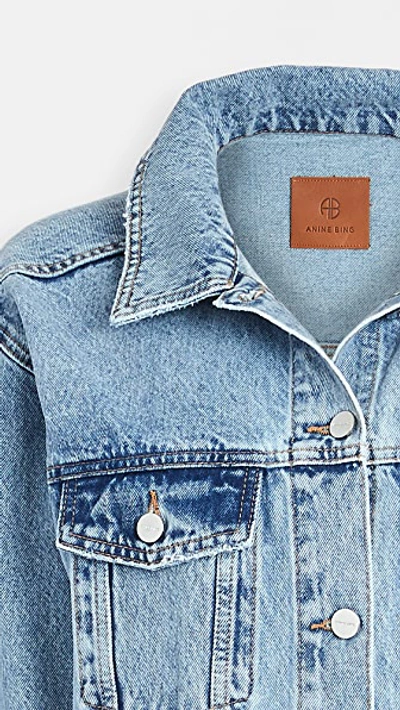Anine Bing Rory Denim Jacket In Blue
