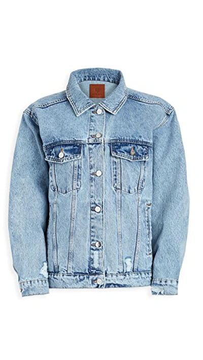 Anine Bing Rory Denim Jacket In Blue