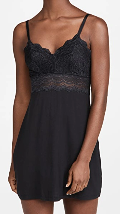 Shop Cosabella Ceylon Sleepwear Classic Babydoll Slip In Black