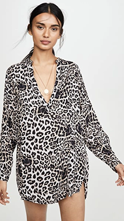 Shop Mikoh Cannes Tunic In Leopard