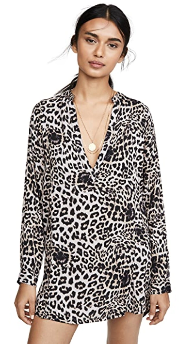 Shop Mikoh Cannes Tunic In Leopard