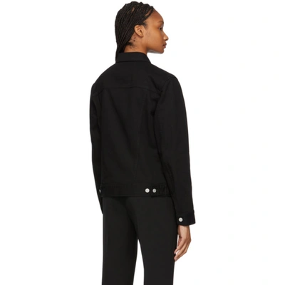 Shop Givenchy Black Denim Rinsed Reactiv Jacket In 001 Black