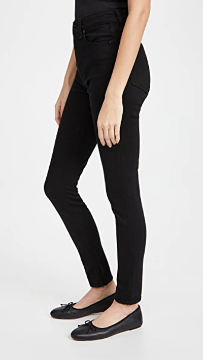 Rag & Bone Nina High-rise Coated Ankle Skinny Jeans In Black