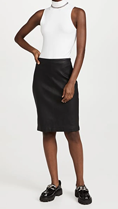 Leather Pencil Skirt -  Canada