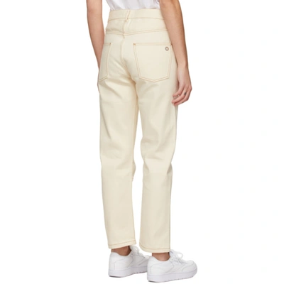 Shop Etudes Studio Off-white Corner Jeans