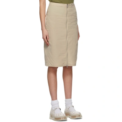 Shop Marc Jacobs Beige Heaven By  Zip Skirt In 250 Beige