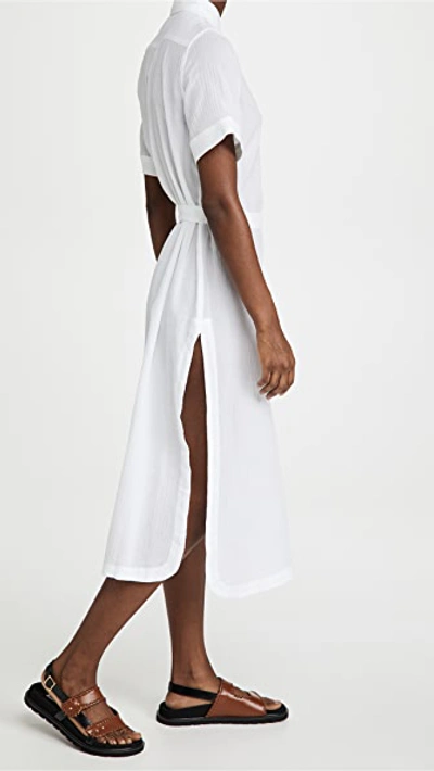 Shop Dl1961 1961 Fire Island Dress In Crinkled White