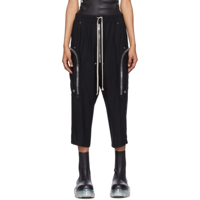 Shop Rick Owens Black Cady Bauhaus Bela Lounge Pants In 09 Black