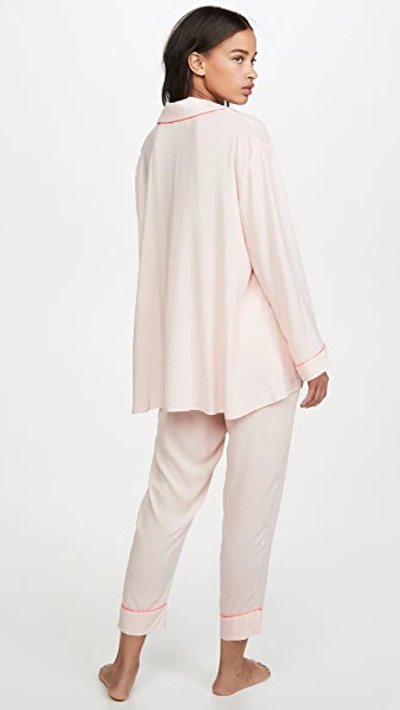 Shop Hatch The Classic Pajama Set In Pink