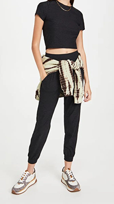 Shop Beyond Yoga Spacedye Midi Joggers Darkest Night