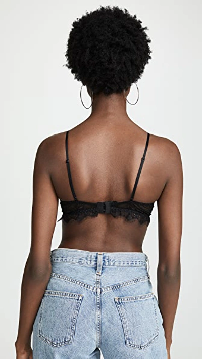 Shop Anine Bing Lace Bra With Trim Black