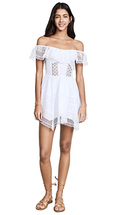 Shop Charo Ruiz Vaiana Off Shoulder Dress In White